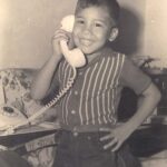 Johnny Jr on the Telephone
