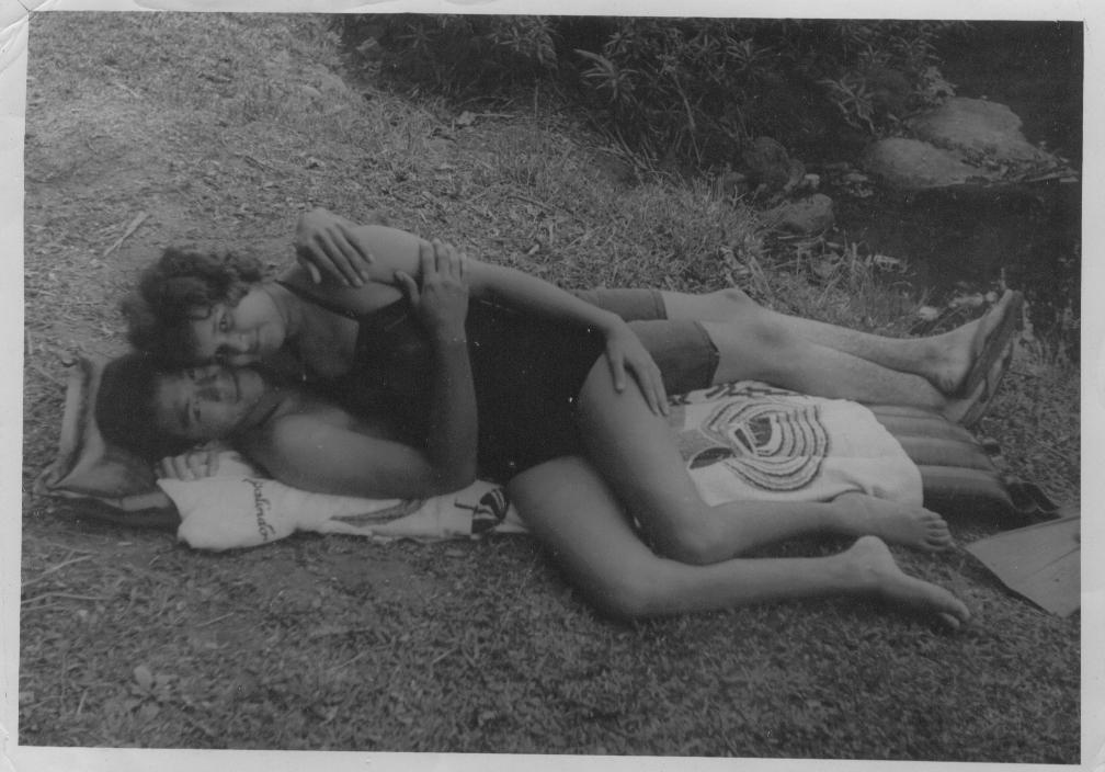 Noris and Johnny at the river
