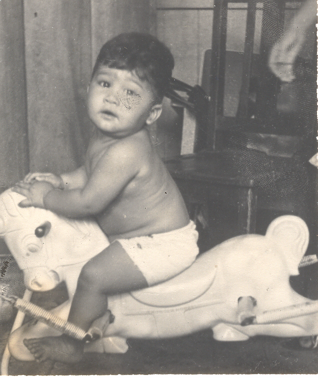 Johnny Jr on the Hobby Horse