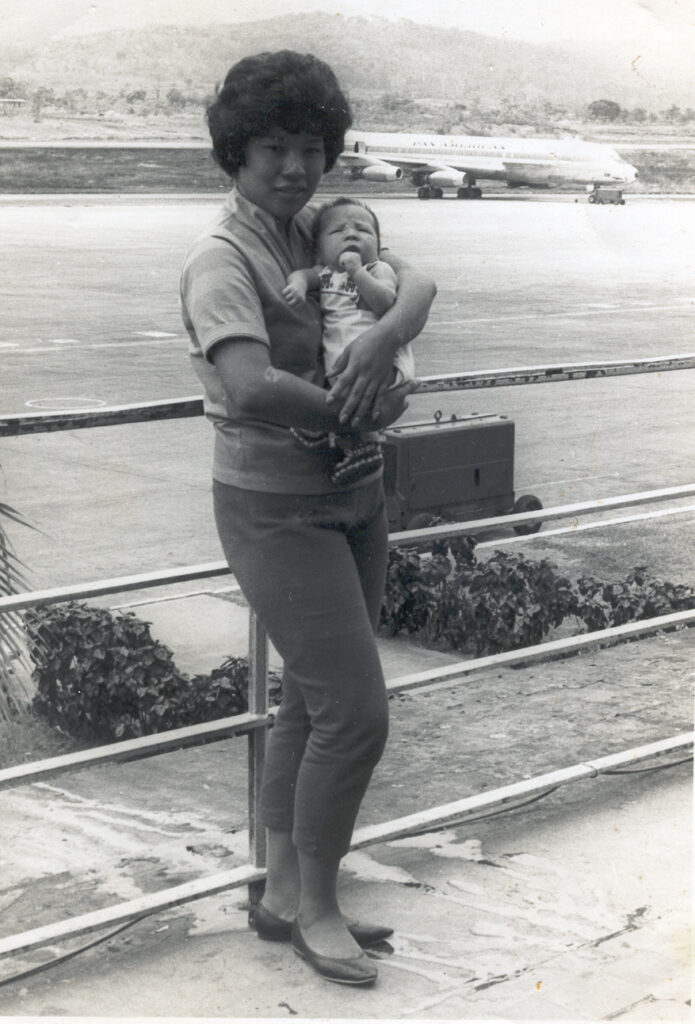 Aura and Susan at the Airport
