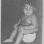Johnny Jr on the pot
